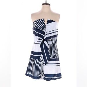 Women’s SHEIN size medium navy blue and white romper